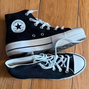 Converse Kids Black and White High-Top Sneakers